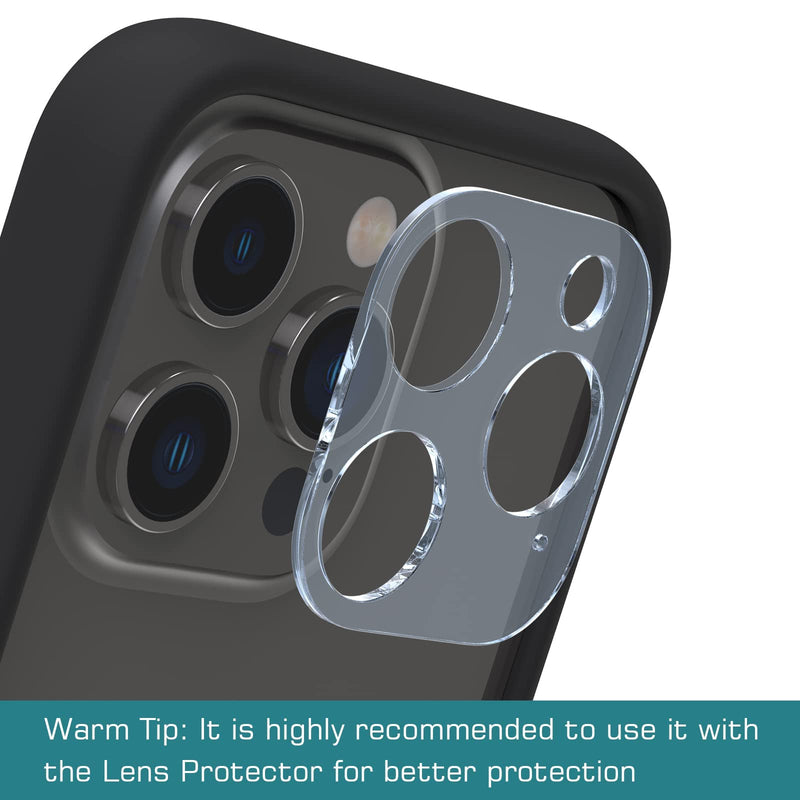 K TOMOTO Compatible iPhone 13/13 Pro Bumper Case (6.1 Inch), Liquid Silicone Bumper Case [Shock-Absorb] [Raised Edge Protection] [Drop Protection] [Silky and Soft Touch] Frame Bumper Case, Black