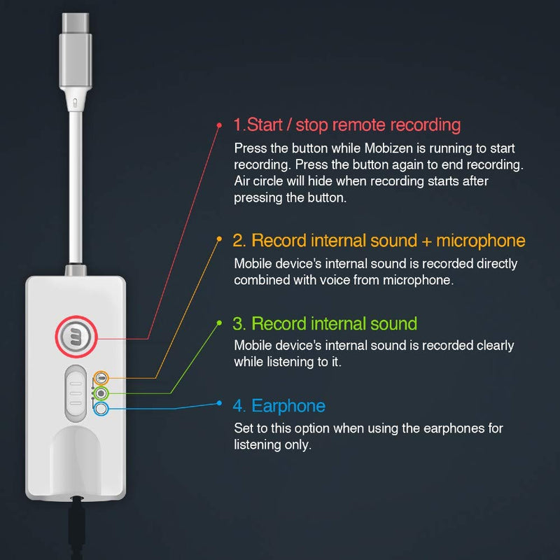 Mobizen Stereo Recorder Title All New, Upgraded Mobizen Stereo Recorder (M2) – World's First Internal Sound Recording Device for Android Phones and Tablets only