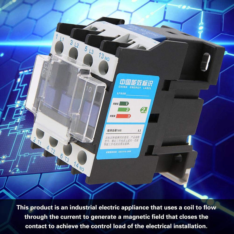 AC Electric Contactor CJX2-1210 High Sensitivity Industrial Contactors 220V 12A