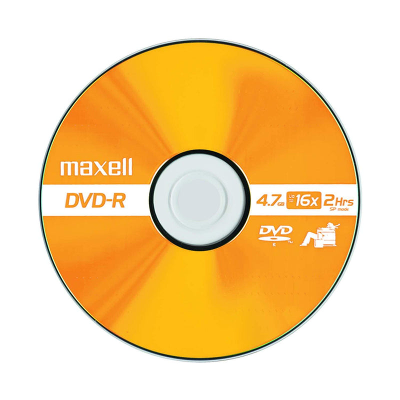 Maxell 638010 Superior Archival Life Digital Storage Playback Write Once DVD-R 4.7 Gb Spindle 25 Pack,Blue 25-pack