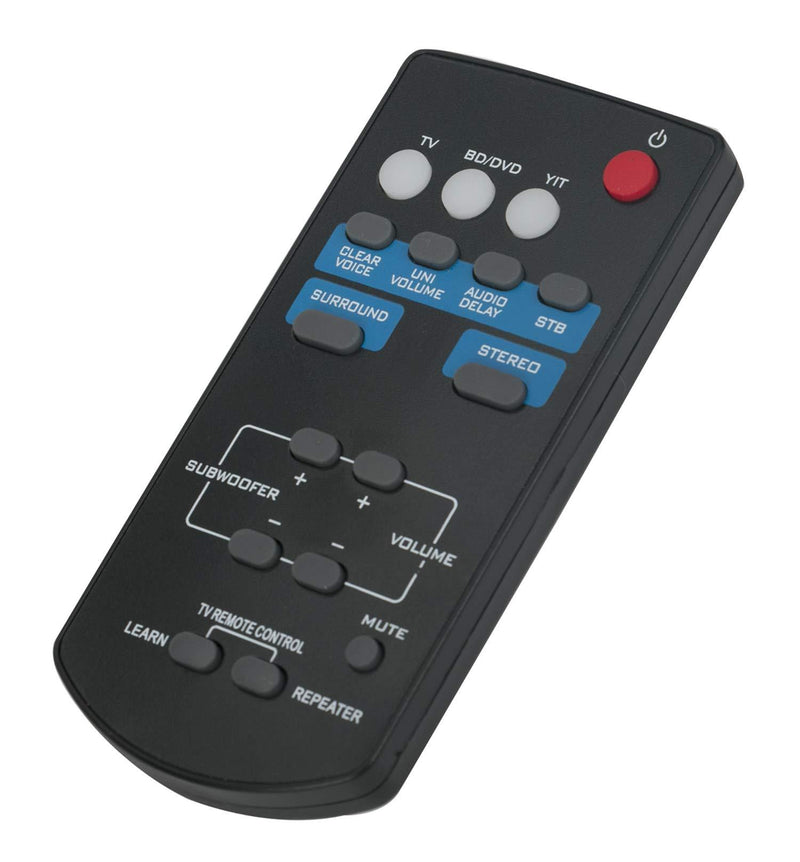 FSR60 WY57800 Replaced Remote fit for Yamaha Soundbar Front Surround System ATS-1010 ATS1010 YAS-201 YAS-101 YAS-101BL YAS101 YAS101BL YFSR60 ATS-201 YAS-201BL YAS-CU201 WY57800 FSR62 ZC94940 FSR62