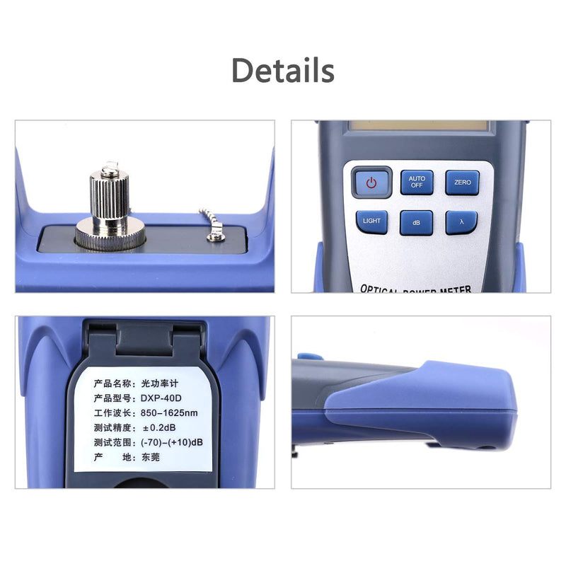 Portable FTTH Fiber Optical Power Meter Optic Cable Tester Network with FC SC Interfaces for CATV Test,CCTV Test and Telecommunication