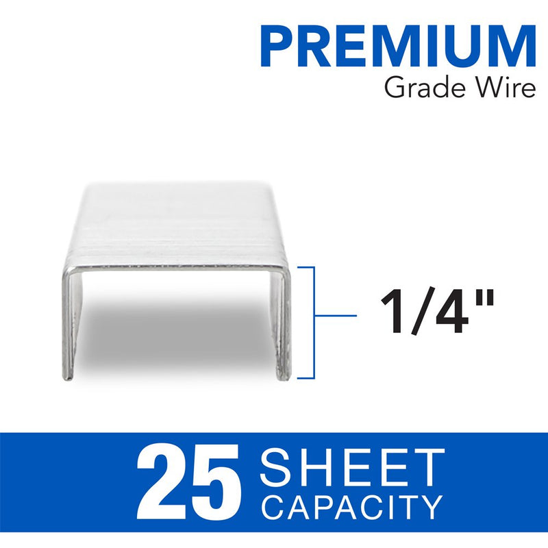 Swingline Staples, S.F. 4, Premium, 1/4" Length, 210/Strip, 5000/Box, 2 Pack (35450AZ) - S7035450AZ ,Silver , 2 Boxes