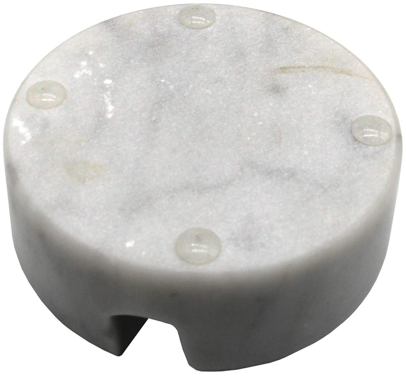 Fashciaga Luxurious Marble Cell Phone Stand Holder for Cellphone Tablet On Desk, Countertop, Table, Nightstand. Heavy Solid Real Stone Mobile Phone Stands