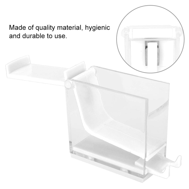 Press-on Dental Cotton Rolls Holder and Dispenser with Nonslip Base(Cotton Rolls Not Included), 4.7 x 3.8 x 1.9in(White)