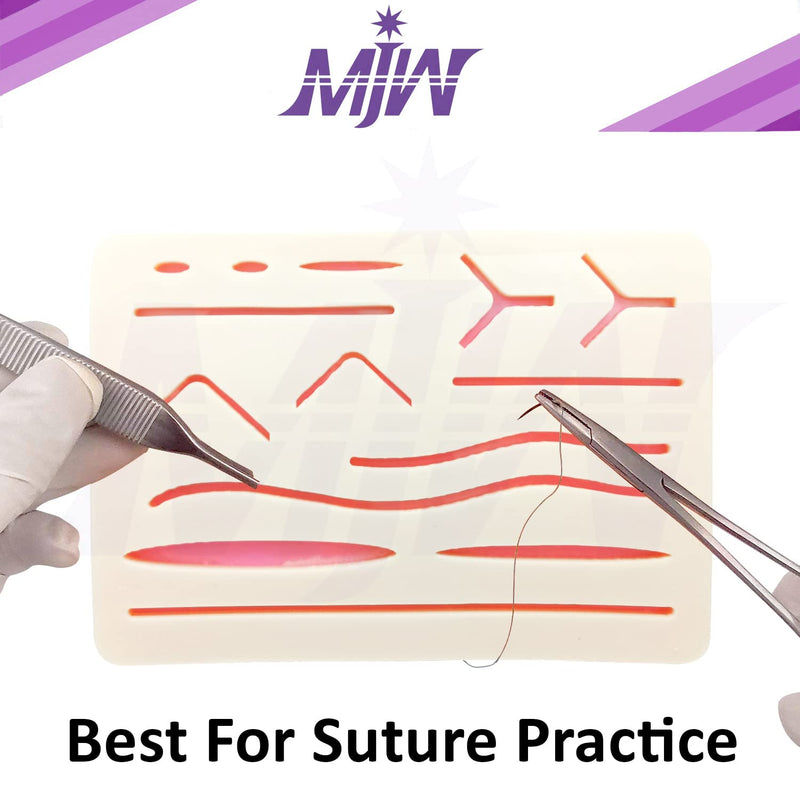 Suture practice pad Suture practice board silicone suture pads 3 layers with pre-cut wounds for medical students vets nurses silicone suture pad silicone suture pad