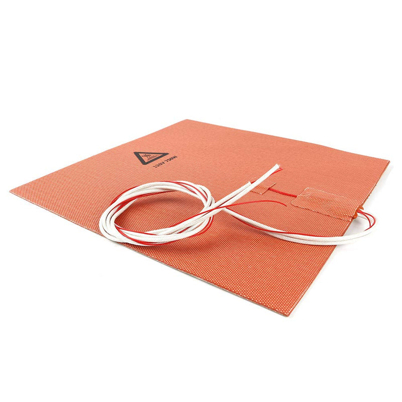 BCZAMD 300 X 300mm (Approx. 12" X 12") 120V 750W Silicone Rubber Heater Mat No Hole/Pad with NTC 100K Thermistor Adhesive for 3D Printer Parts