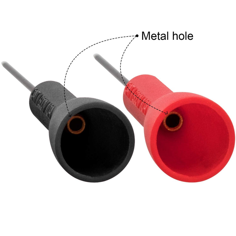 ANCIRS 2mm Needle Test Probes, 600V/10A Non-Destructive Multimeter Test for Fluke Leads tl71 tl75 2pc