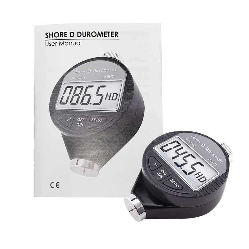 Digital 0-100HD Shore D Hardness Durometer Scale for Rubber, Tires and Plastic (D)