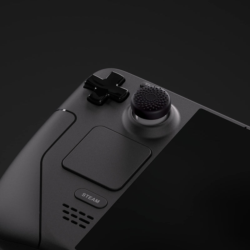 PlayVital Thumb Grip Caps for Steam Deck, Silicone Thumbsticks Grips Joystick Caps for Steam Deck - Raised Dots & Studded Design