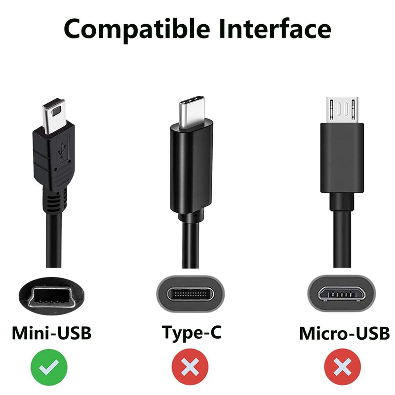 Replacement Mini USB Charger Cord Compatible with Texas-Instruments TI-84 Plus CE Graphing, TI-84 Plus/C Silver Edition, TI 89 Titanium, TI-Nspire CX/CX CAS Calculators (3.3FT) 3.3FT