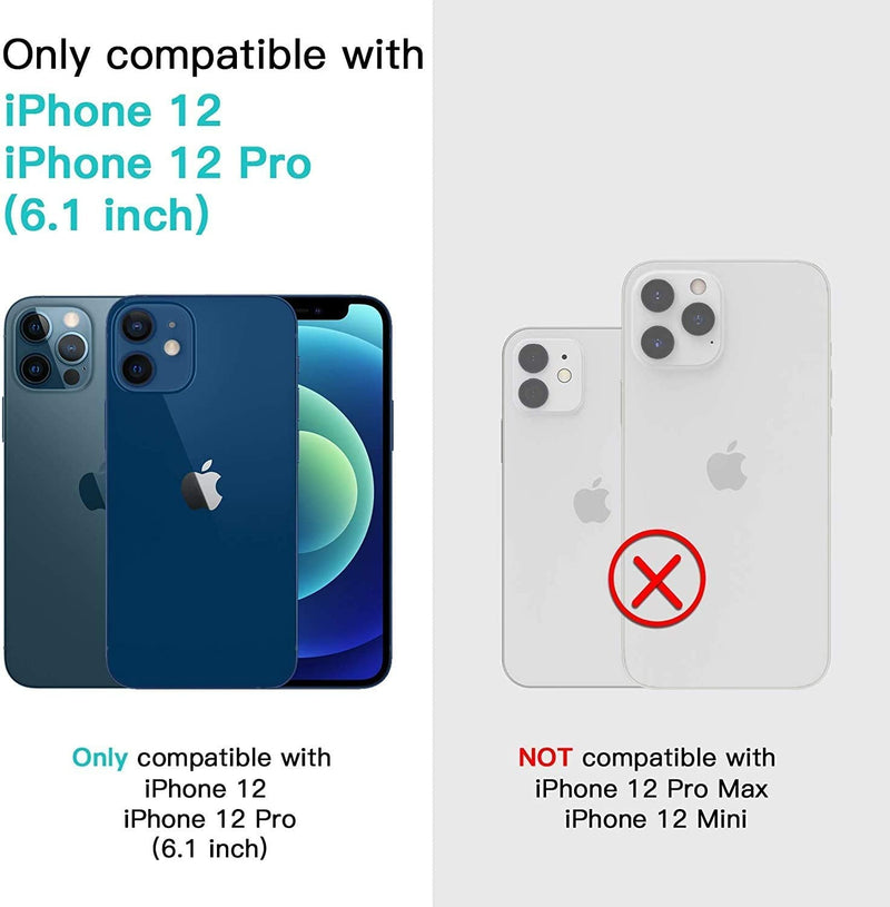 Temdan Slim Case Designed for iPhone 12 Case/Designed for iPhone 12 Pro Case -Transparent