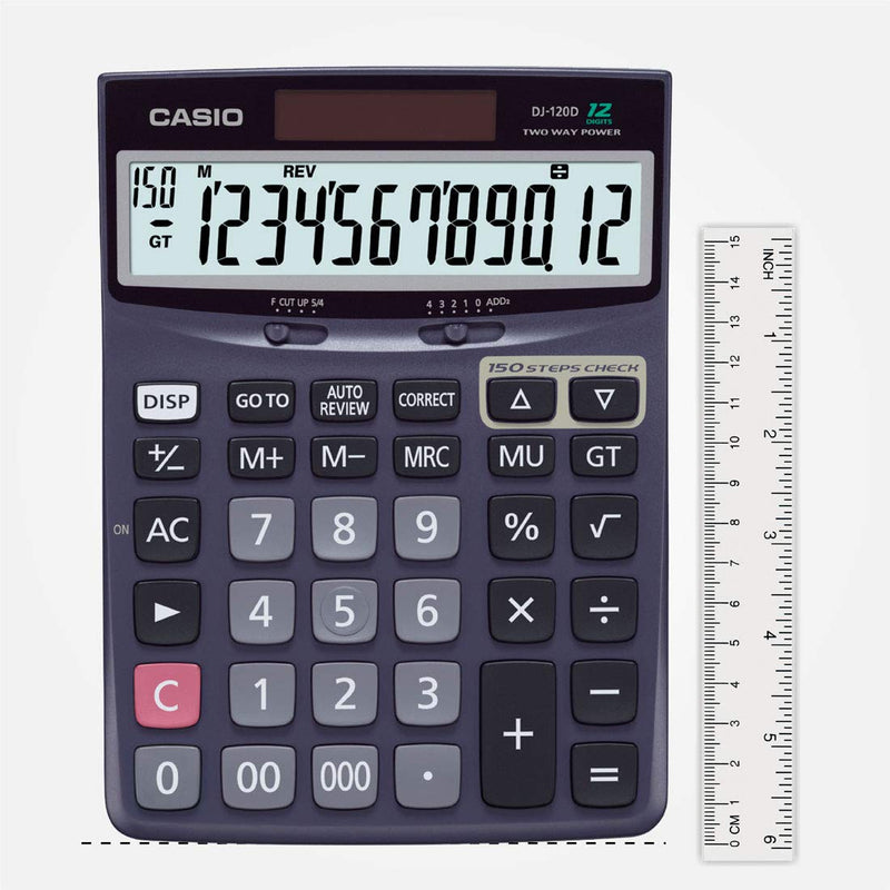 Casio DJ-120D Business Desktop Calculator with Check & Correct