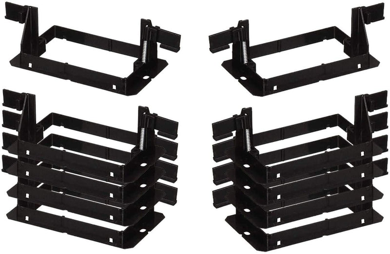 iMBAPrice LV1-10PK (Pack of 10) Single Gang (1-Gang) Low Voltage Drywall Mounting Bracket - Black 1 Gang (10 Pack)