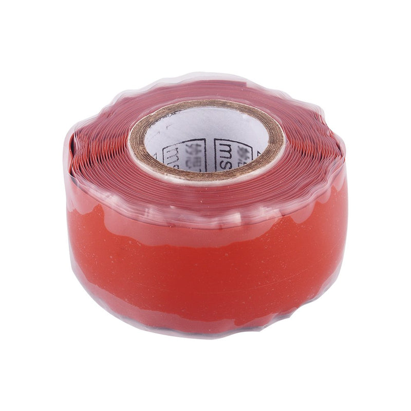 Self-Adhesive Silicone Tape Waterproof Silicone Rubber Adhesive Repair Tape Bonding Wire Hose Silicone Self Fusing Tape, Red