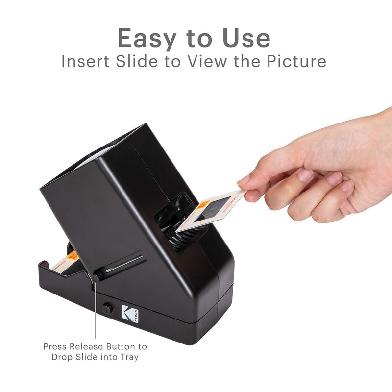 KODAK 35mm Slide and Film Viewer - Battery Operation, 3X Magnification, LED Lighted Viewing – for 35mm Slides & Film Negatives