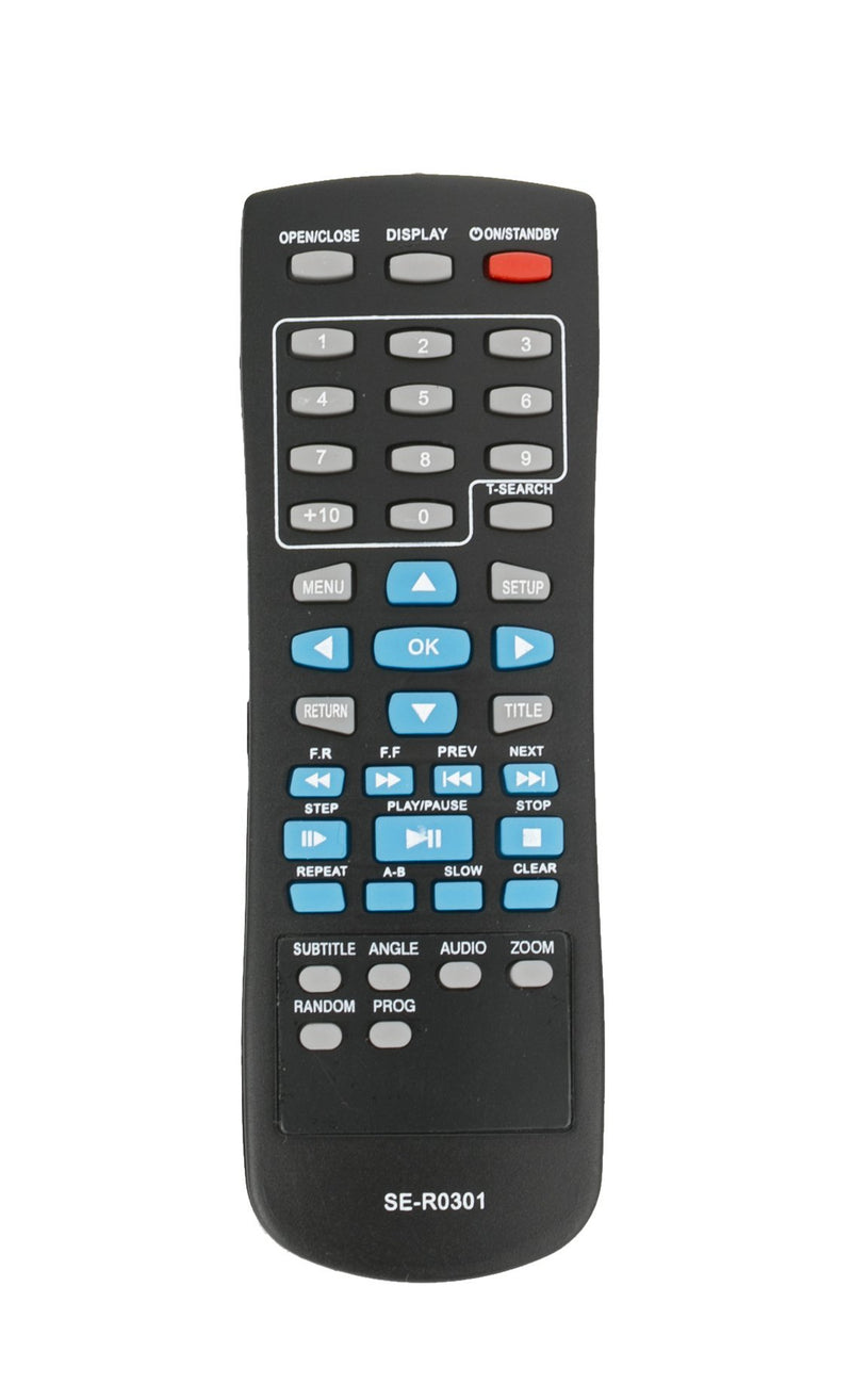 SE-R0301 Replace Remote Control SER0301 fit for Toshiba DVD Player SD-4100 SD-4200 SD-4200KC SD-4200KU SD-K790KU SD-4100KU SD-4300 SD-4300KU SD-K780KU SD-K780 SD-3300KU SD-4100KU2