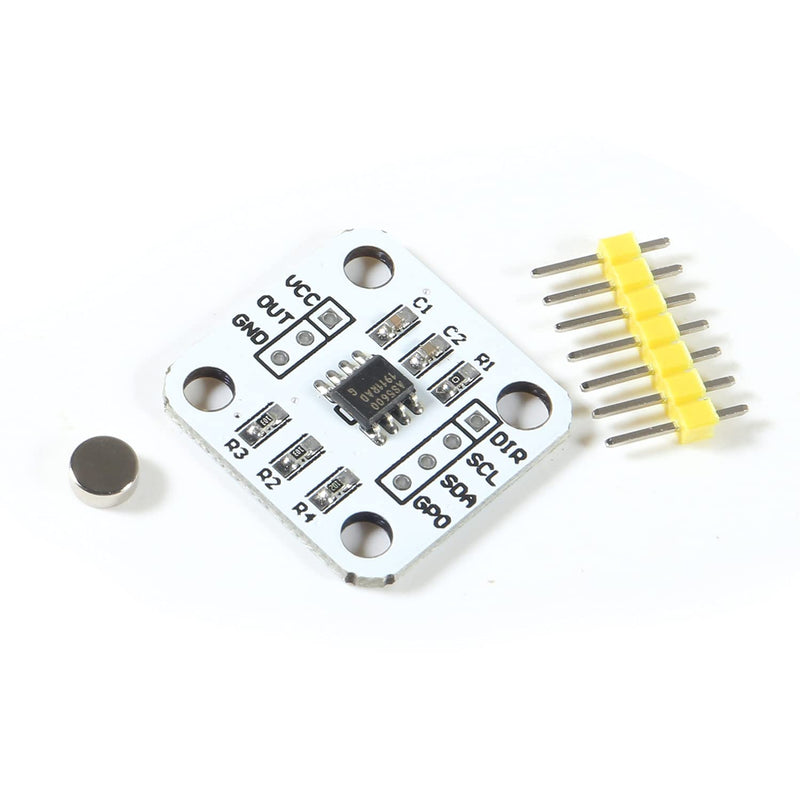 5Pc AS5600 Encoder Magnetic Induction Angle Measuring Sensor Module 12bit High Precision with Magnet (3PCS) 3PCS