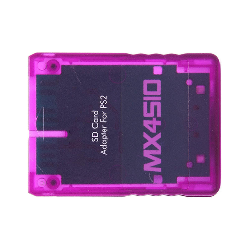 MX4SIO SIO2SD SD Card Adapter for PS2, Memory Card Expansion for SIO Replacement Memory Card Reader for PS2 Fat Console(Purple) Purple