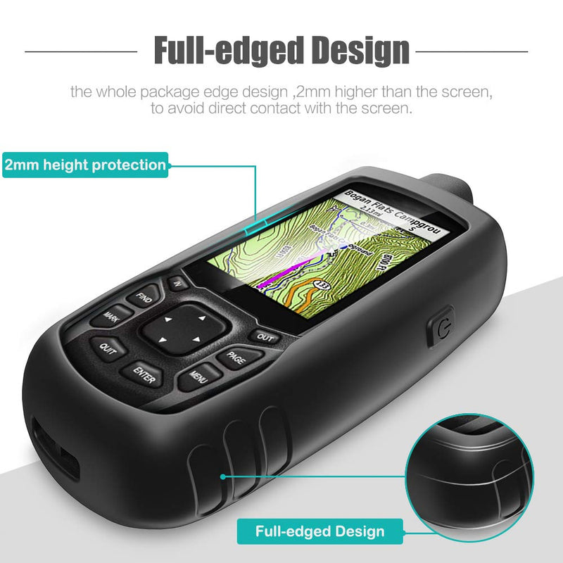 TUSITA Case Compatible with Garmin GPSMAP 62 62s 62st 62sc 62stc 64 64s 64st 64sc 64x 64sx 64csx 65 65s - Silicone Protective Cover Skin - Outdoor Handheld GPS Navigator Accessories