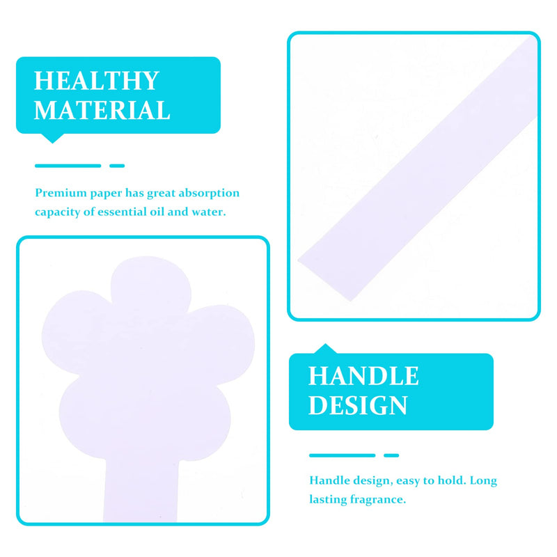 EXCEART Perfume Test Strips Aromatherapy Fragrance Tester Paper Disposable Essential Oil Paper Strips Odor Strips Pack of 100