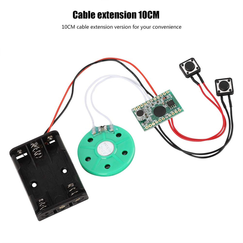 ASHATA Recordable Voice Module, Recording Chip Sound Reproducible Voice 60 Seconds DIY Greeting Card,Recording Reproduction Cable for DIY Voice Gift Modules for Gift