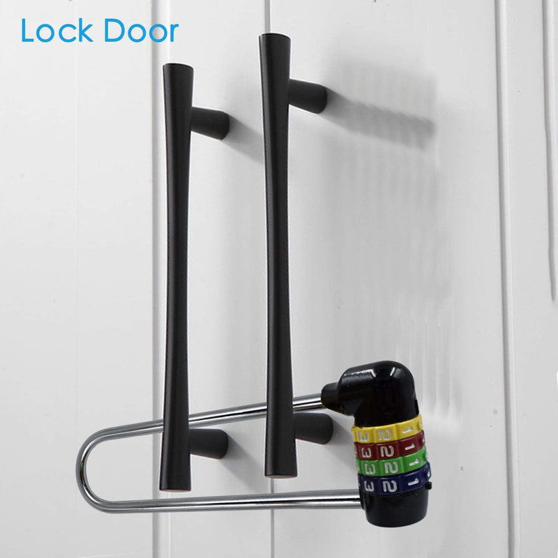 5 inch (12.5cm) Long Shackle Beam Gym Locker Lock, 4 Digit Combination Lock,Safety Padlock for Cabinet Door Handles Bike School Gym Locker,Sports Locker,Fence,Toolbox,Case,Hasp Storage,Box