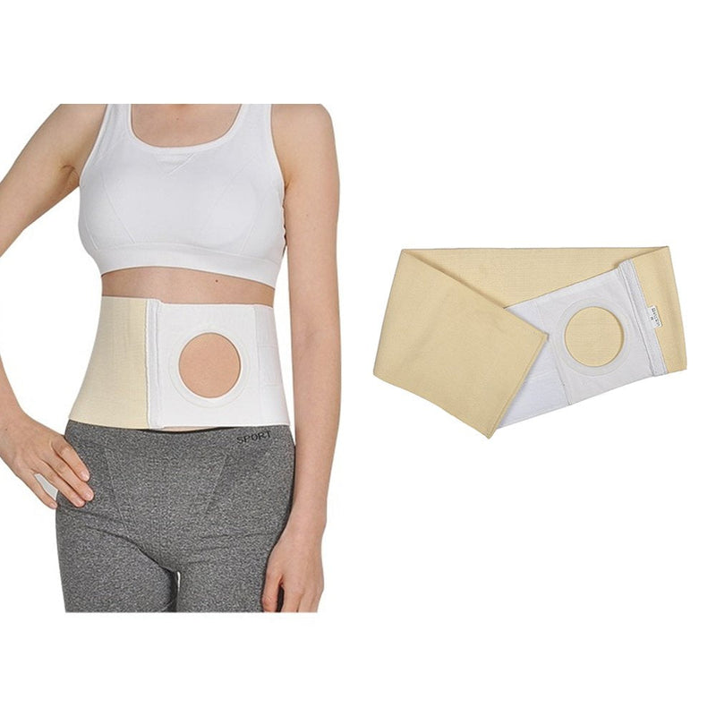 Ostomy Belt Hernia Wraps for Men Women Colostomy Supplies Ostomy Support Belt Stoma Protector Colostomy Bags Ostomy Pouch Abdominal Binder - 3.14" Opening (L 36-39) Large (Pack of 1)