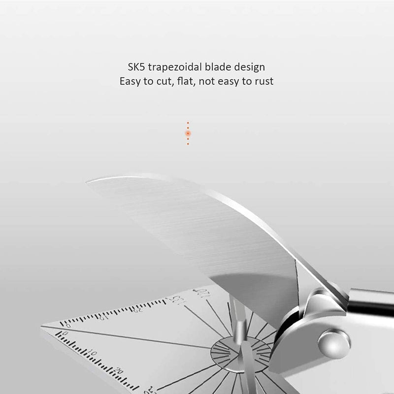 Miter Shears Replacement Blade SK5 Steel Angle shears Blade,Multifunctional Angle Scissors SK 5 Blade, 3 pcs Miter Trim Cutter Replacement Blade for Cuts From 45 To 135 Degree Miter Cutter .