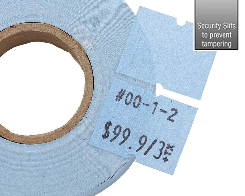 Perco 2 Line Blue Labels - 1 Sleeve, 6,000 Blank Pricing Labels for Perco 2 Line Price and Date Guns