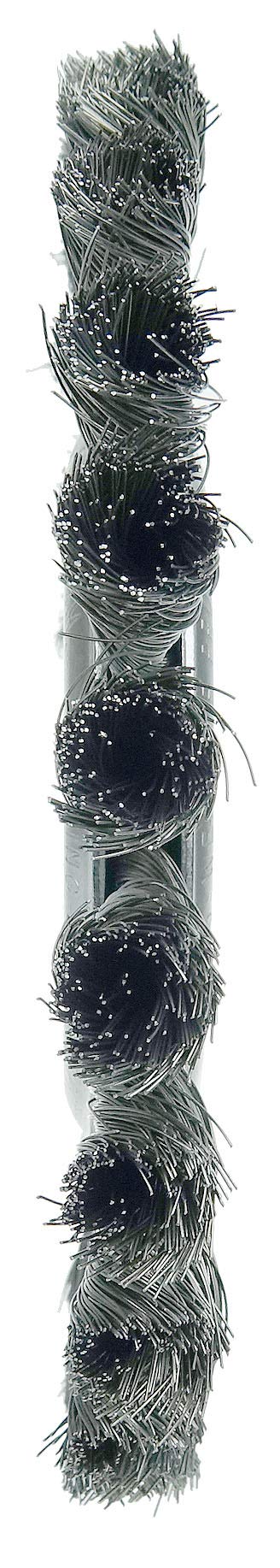 Weiler 08085 6" Standard Twist Knot Wire Wheel, .014" Steel Fill, 5/8"-1/2" Arbor Hole, Made in the USA 0.014" Wire Size