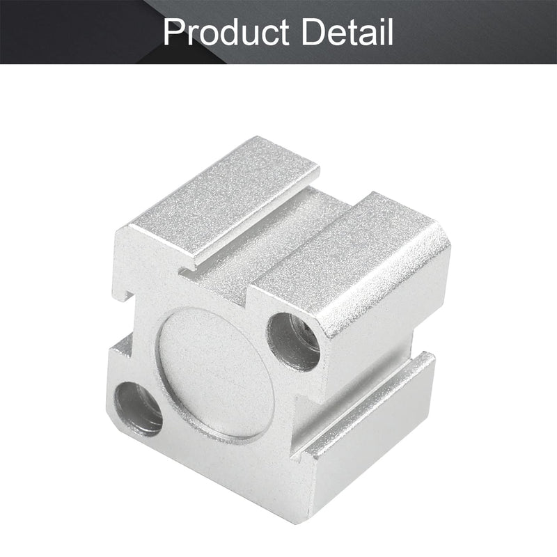 Othmro SDA16 x 5 Sealing Thin Air Cylinder Pneumatic Air Cylinders, 16mm/0.63inch Bore 5mm/0.2inch Stroke for M5 Aluminium Alloy Pneumatic Components for Pneumatic and Hydraulic Systems 1pcs
