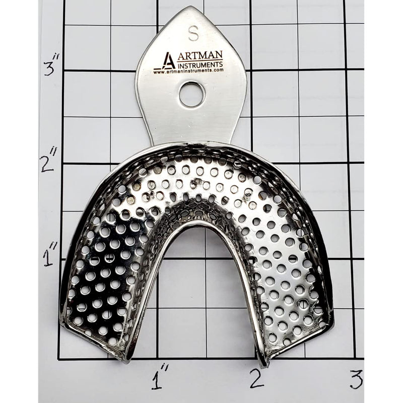 Dental Impression Trays 8 Small Medium Large and Extra Large Pairs Stainless Steel Denture Orthodontics by Wise Linkers USA