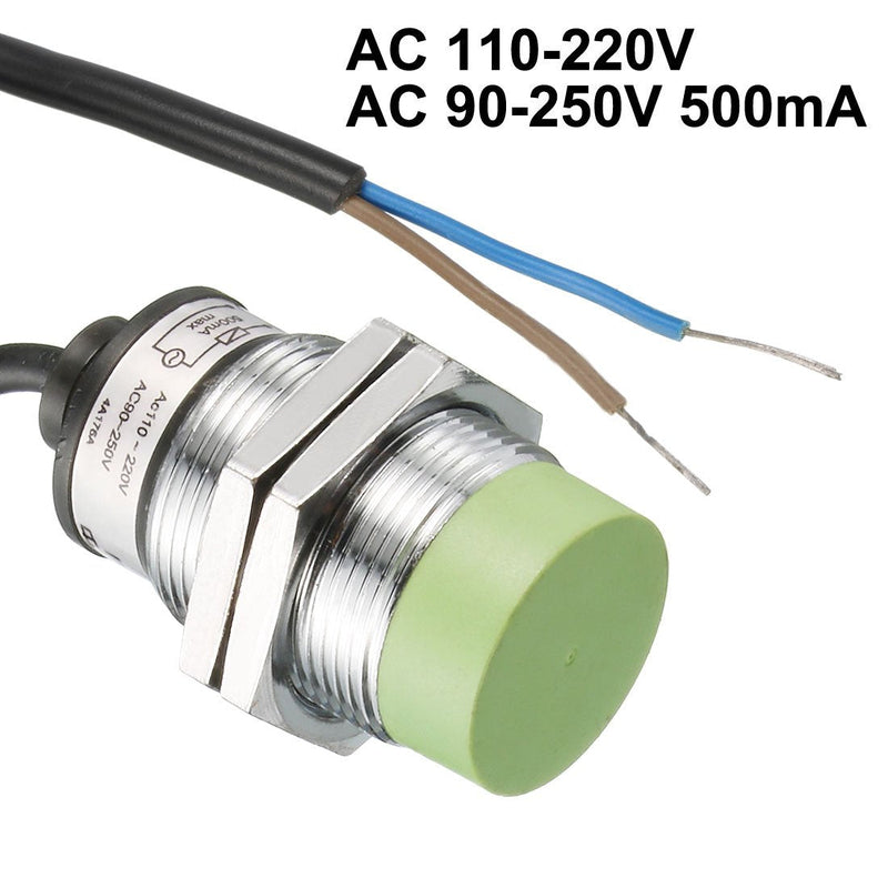 uxcell 1-15mm Inductive Proximity Sensor Switch Detector NO AC 110-220V AC 90-250V 500mA 2-Wire PR30-15AO