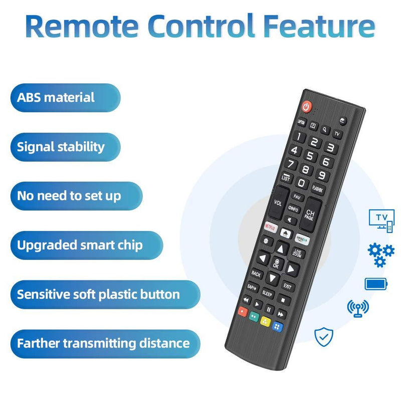 Gvirtue AKB75095307 Universal Remote Control Compatible for All LG TV Remote All LG LED OLED LCD UHD HDTV Plasma Magic Webos 3D 4K UHD HDR NanoCell Smart TV Models