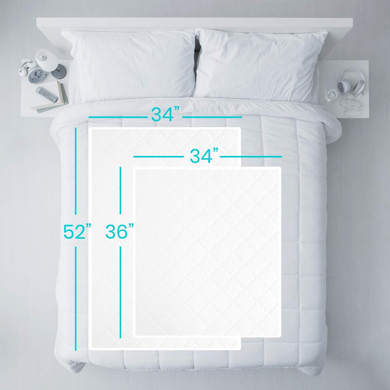 Vive Washable Incontinence Bed Pad - Heavy Duty, Absorbent Waterproof Urinary Mattress Protector - Overnight Sheet, Reusable Dry Bed Wetting Urinary Underpad Mattress Protection - Elderly Seniors, Kid 1 34" x 36"