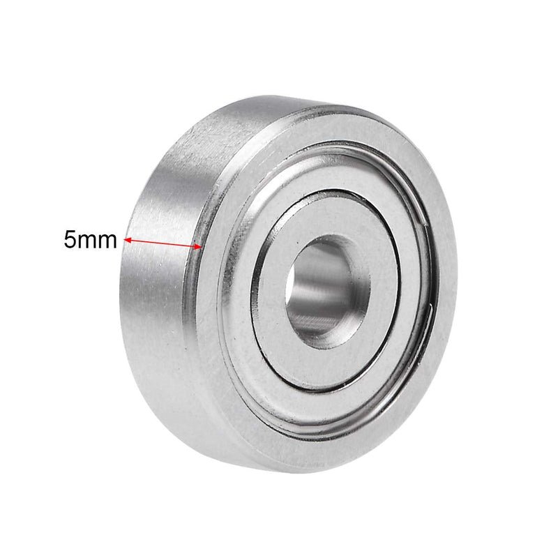 uxcell S634ZZ Stainless Steel Ball Bearing 4x16x5mm Double Shielded 634Z Bearings 1-Pack