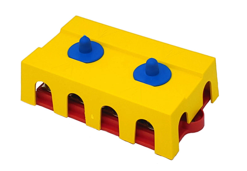 Bay Marine Supply BusBar - Dual 250 Amp 4-Post Power Distribution Block - 3/8" & 3/8" Stainless Steel Posts for Marine, Solar, and Automotive Use - Made in USA 3/8" & 3/8"