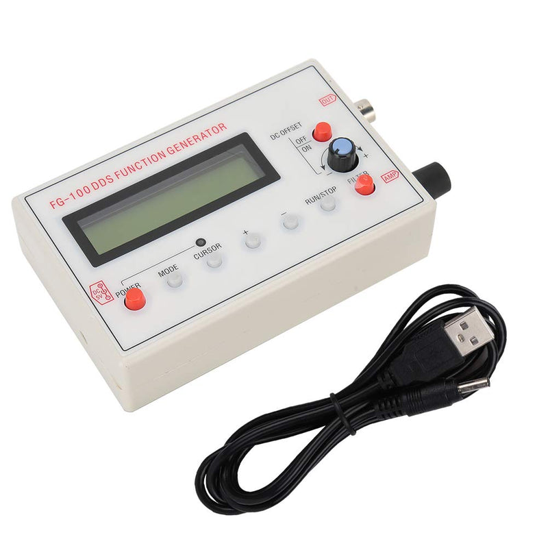 1Hz - 500KHz Signal Generator, Digital DDS Function Arbitrary Waveform Pulse Frequency Meter Output Sine Square Triangle Forward Sawtooth Wave, Reverse Sawtooth Wave Frequency Counter