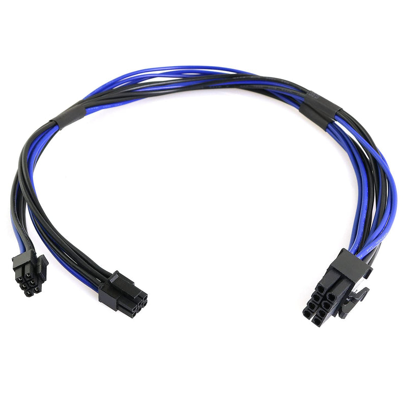 BLLNDX Dual Mini 6 Pin to 8 Pin PCI Express Video Card Power Adapter Cable for Mac Pro Tower/Power Mac G5