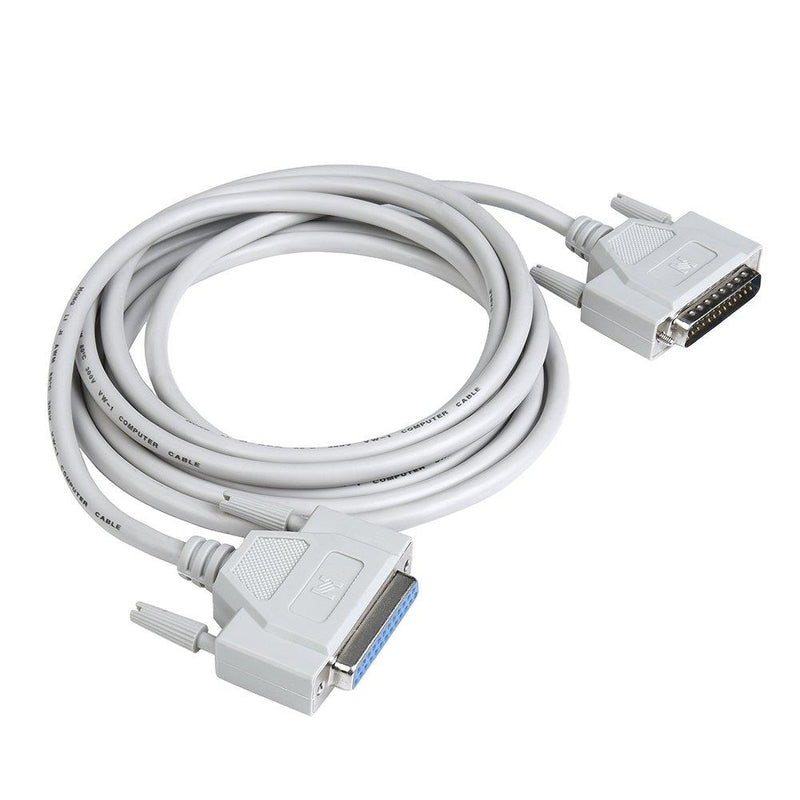 WESAPPINC 8.9 Feet DB25 25 Pin Male to Female Serial Parallel Printer Extension Cable 2.7M (8.90Feet(2.7M)) 8.90Feet(2.7M)