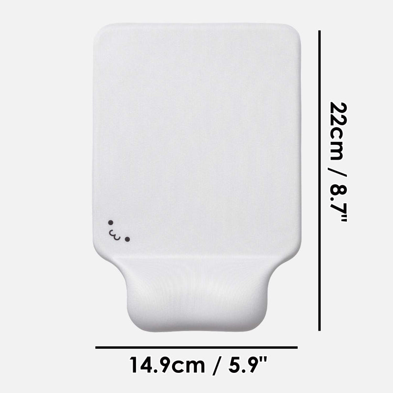 ELECOM Kawaii Pad Ergonomic Design Mouse with Gel Type Wrist Rest Reduce Fatigue for Laptop / Computer / Gaming (MP-GELWH)
