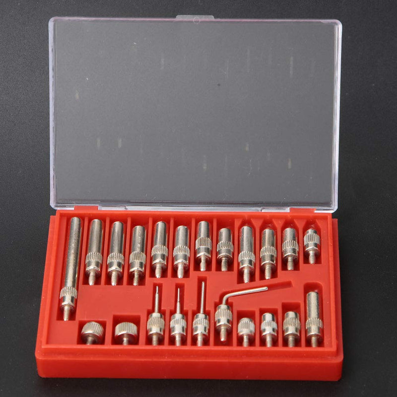 Fafeicy 22pcs Test Indicator Contact 0.01mm Stainless Steel Dial Indicator Points Set for Dial Indicator