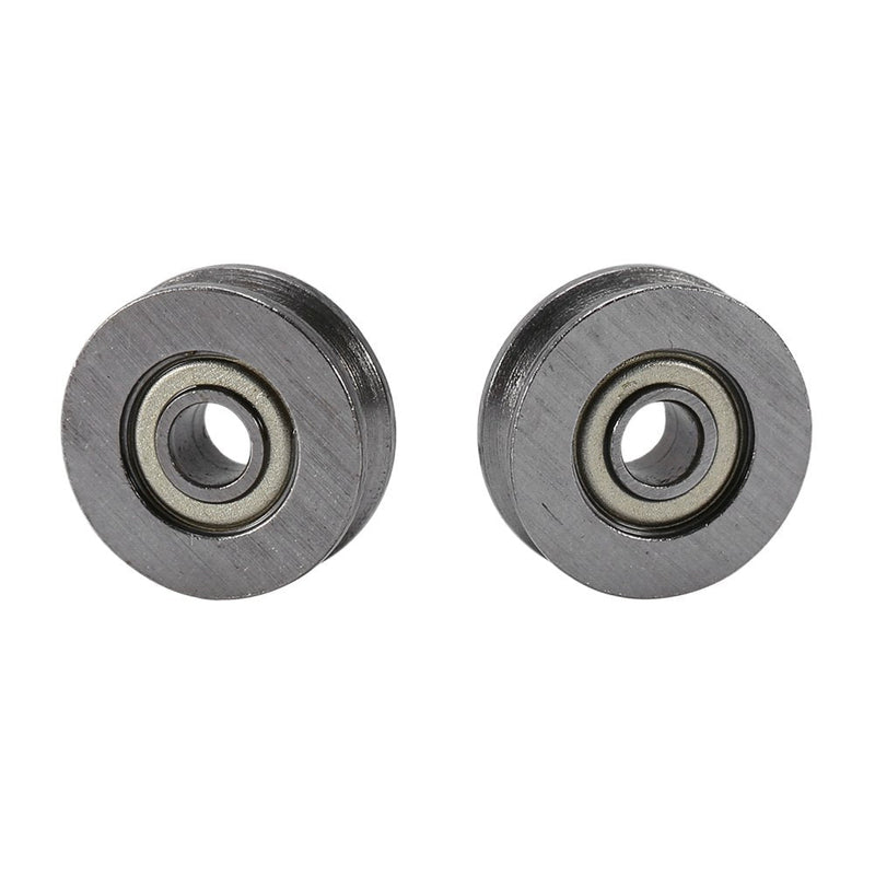 20pcs V623ZZ V Groove Ball Bearing Pulley TOPINCN Rail Ball Bearing Metal Sealed Guide Wire Pulley for Rail Track Linear Motion System 3x12x4mm