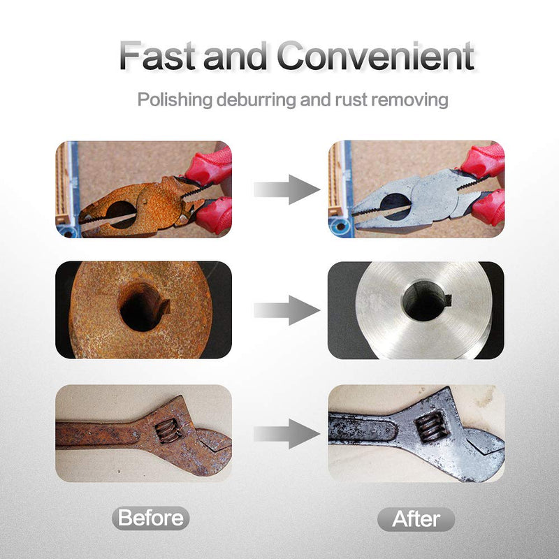 NYXCL 60Pcs Sanding Discs Set, 2 inch Quick Change Sanding Discs with 1/4" Holders, Die Grinder Surface Conditioning Burr Rust Paint Removal 60Pcs Quick Change Discs 2 Inch(A/O main)