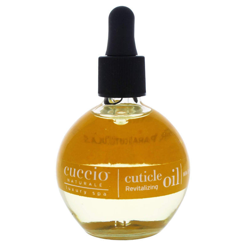 Cuccio Naturale Milk and Honey Cuticle Revitalizing Oil - Moisturizes and Strengthens Nails and Cuticles - Soothing and Nourishing - Paraben and Cruelty Free with Natural Ingredients - 2.5 oz