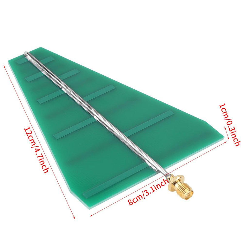 1 pc UWB Ultra Wide Band 1.35GHz-9.5GHz Log-Periodic Directional RF Antenna with N Female Connector