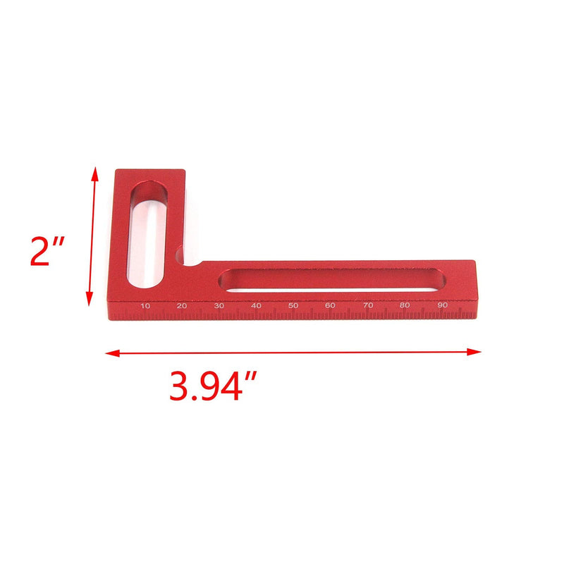 T Tulead Precision Square Aluminum Positioning Squares 90 Degree Woodworking Square Machinist Square Woodworking Tool
