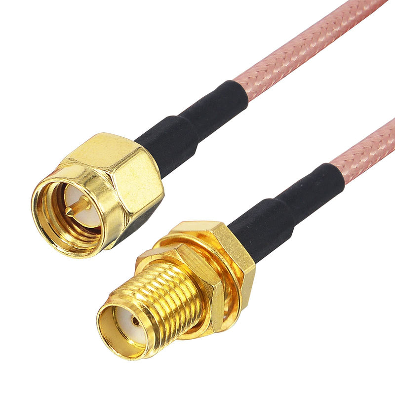 YOTENKO SMA Male to SMA Female RF Connector RG 316 WiFi Antenna Extension Cable 2M