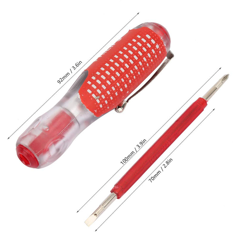 Test Pen Screwdriver Electronic Pencil Electricity Wires Electrical Sensor Rod Safety Plastic Measuring Current Passes Durable Safe Anti Skid Shaft Security Protect Diode Digital Tools